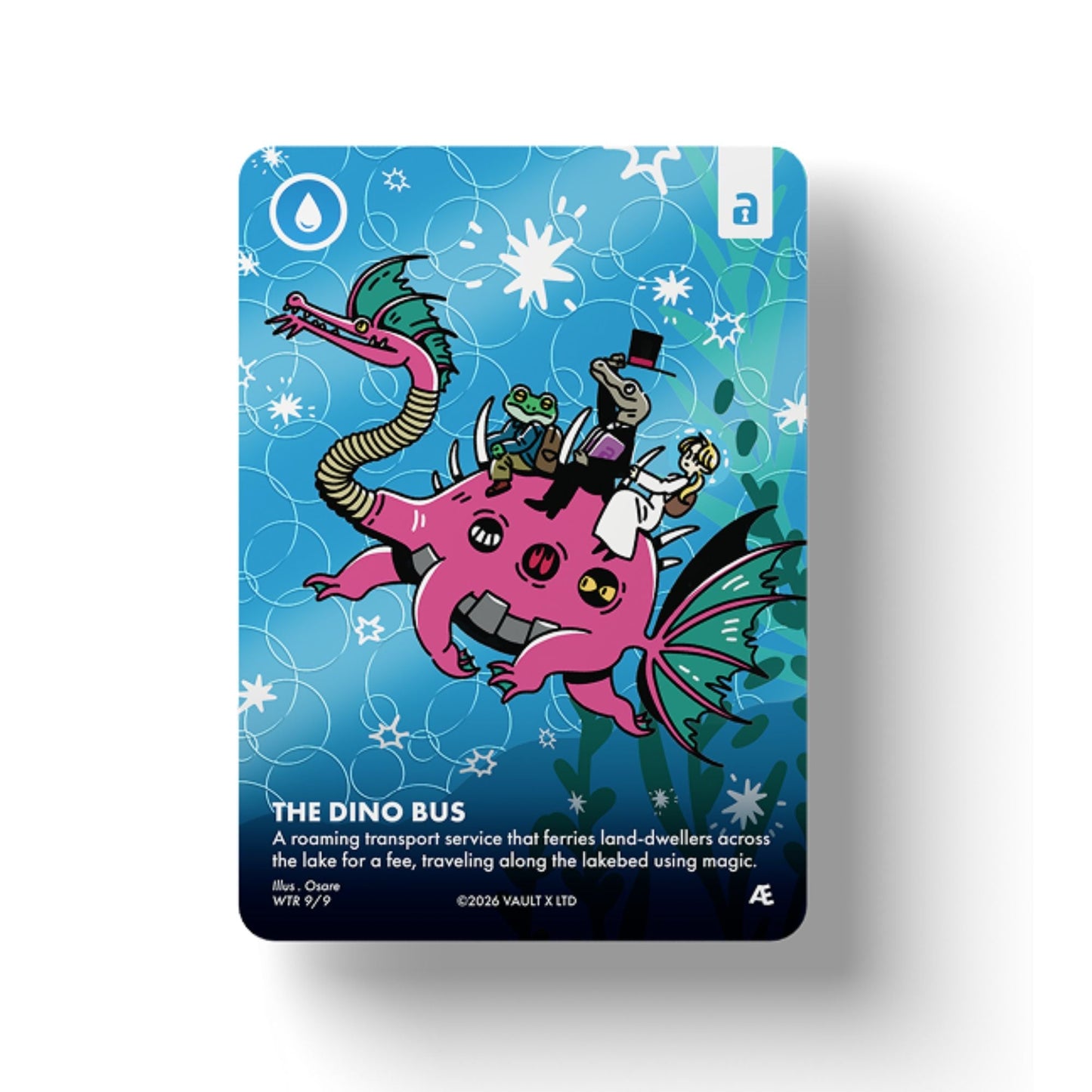 Art Card Dino Bus Water: Osare