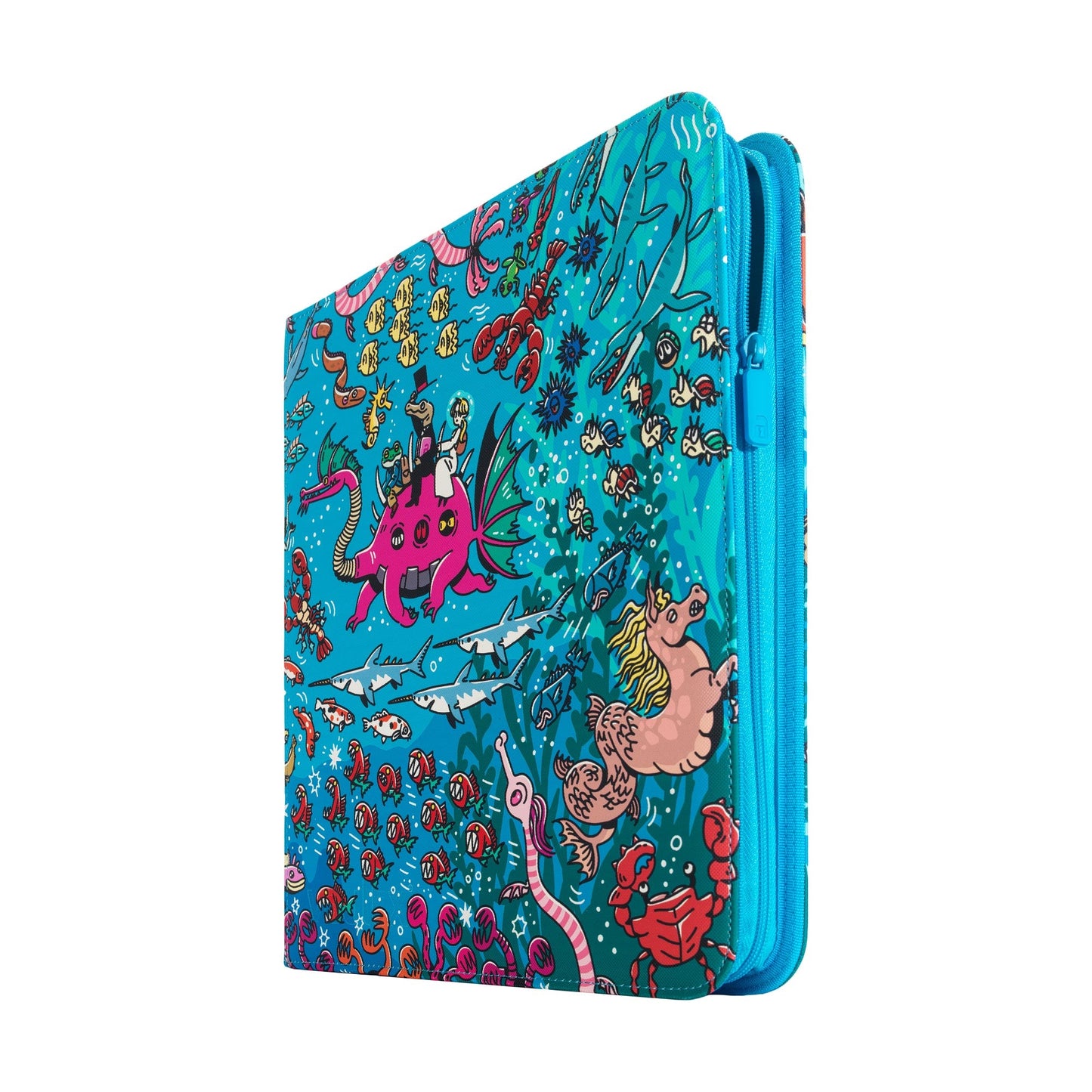 12-Pocket Exo-Tec® Zip Binder Water: Osare