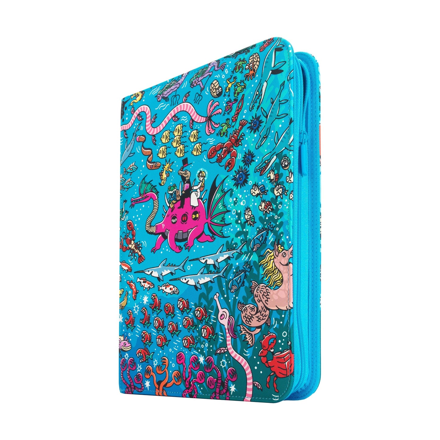 9-Pocket Exo-Tec® Zip Binder Water: Osare