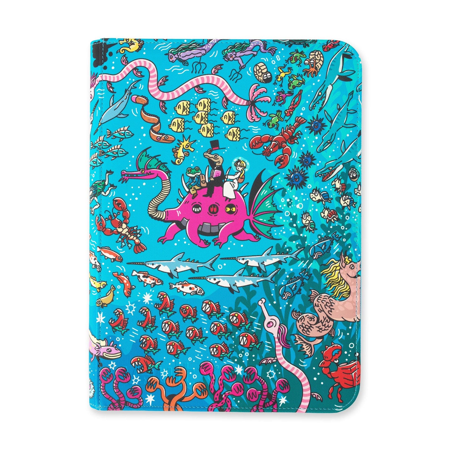 9-Pocket Exo-Tec® Zip Binder Water: Osare