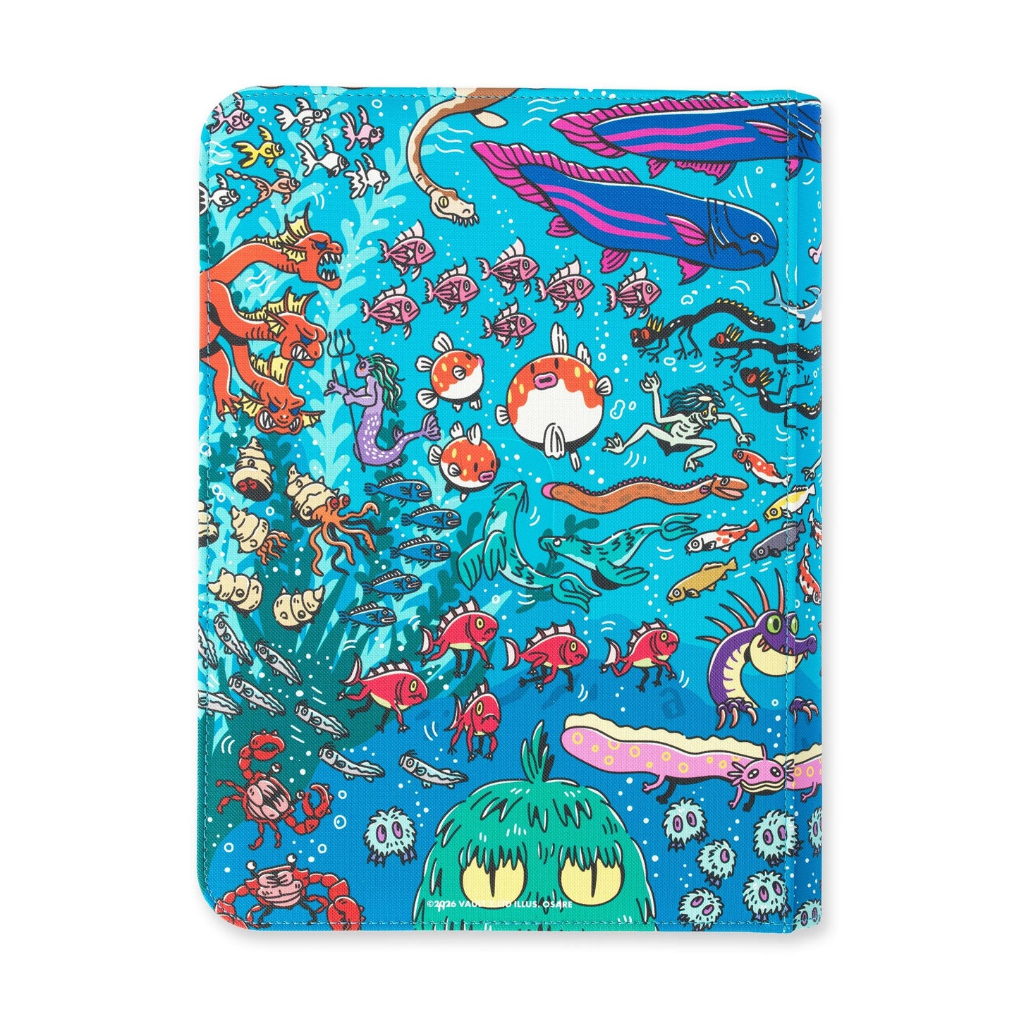 9-Pocket Exo-Tec® Zip Binder Water: Osare