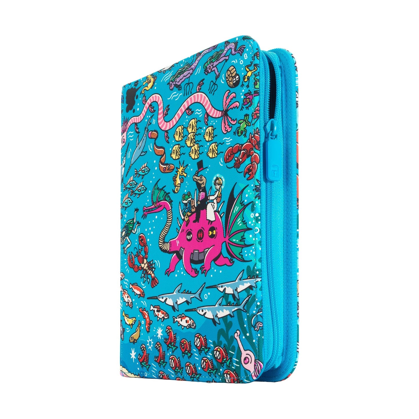4-Pocket Exo-Tec® Zip Binder Water: Osare