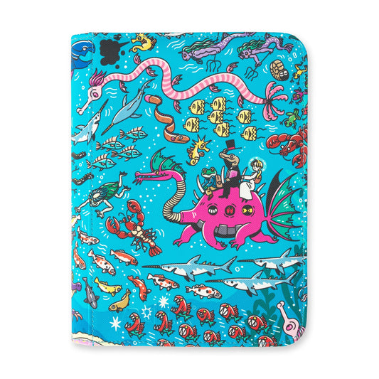 4-Pocket Exo-Tec® Zip Binder Water: Osare