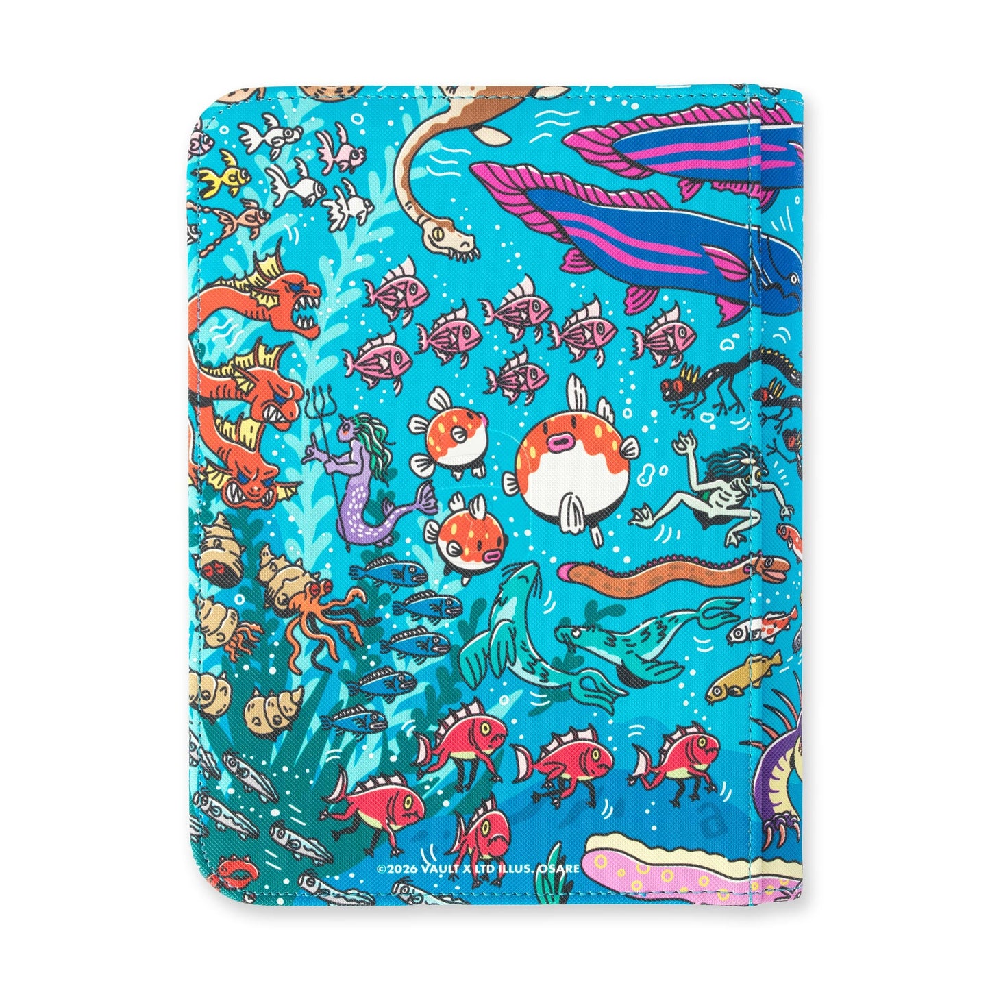4-Pocket Exo-Tec® Zip Binder Water: Osare