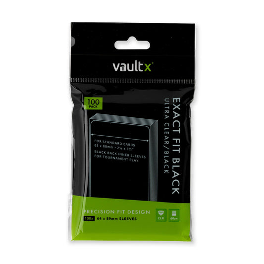 Exact Fit Black Card Sleeves