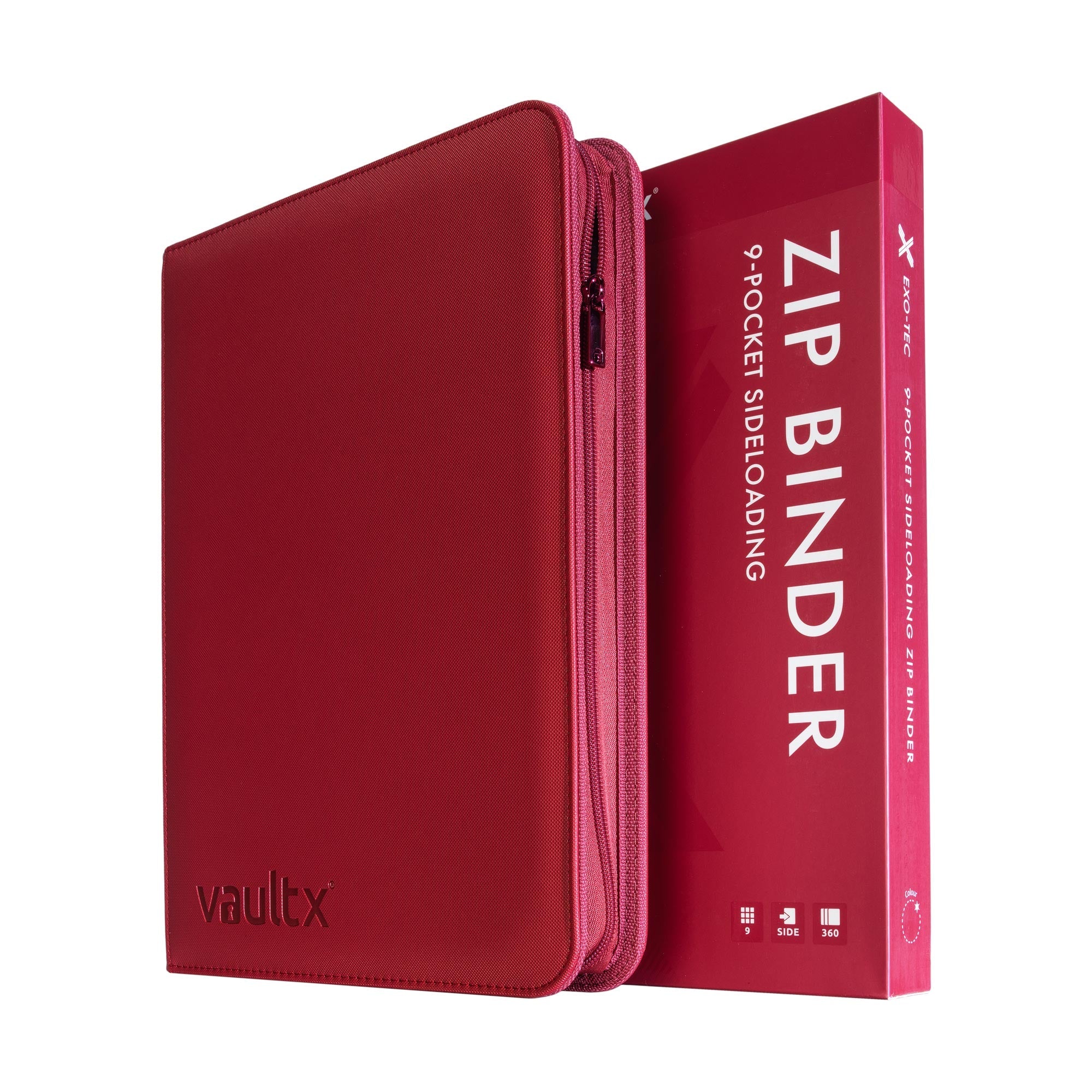 【世界350枚限定】ENHANCED DISINTEGRATION (RED) 9-Pocket Exo-Tec® Zip Binder Metallic Red – Vault X US