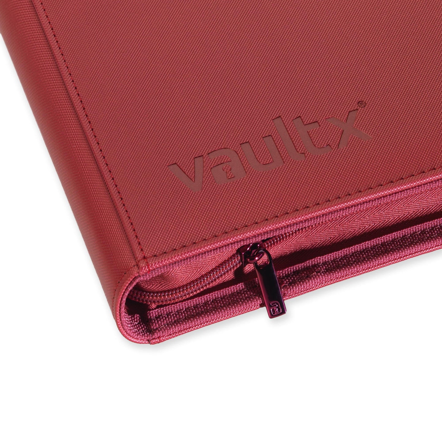 9-Pocket Exo-Tec® Zip Binder Metallic Red