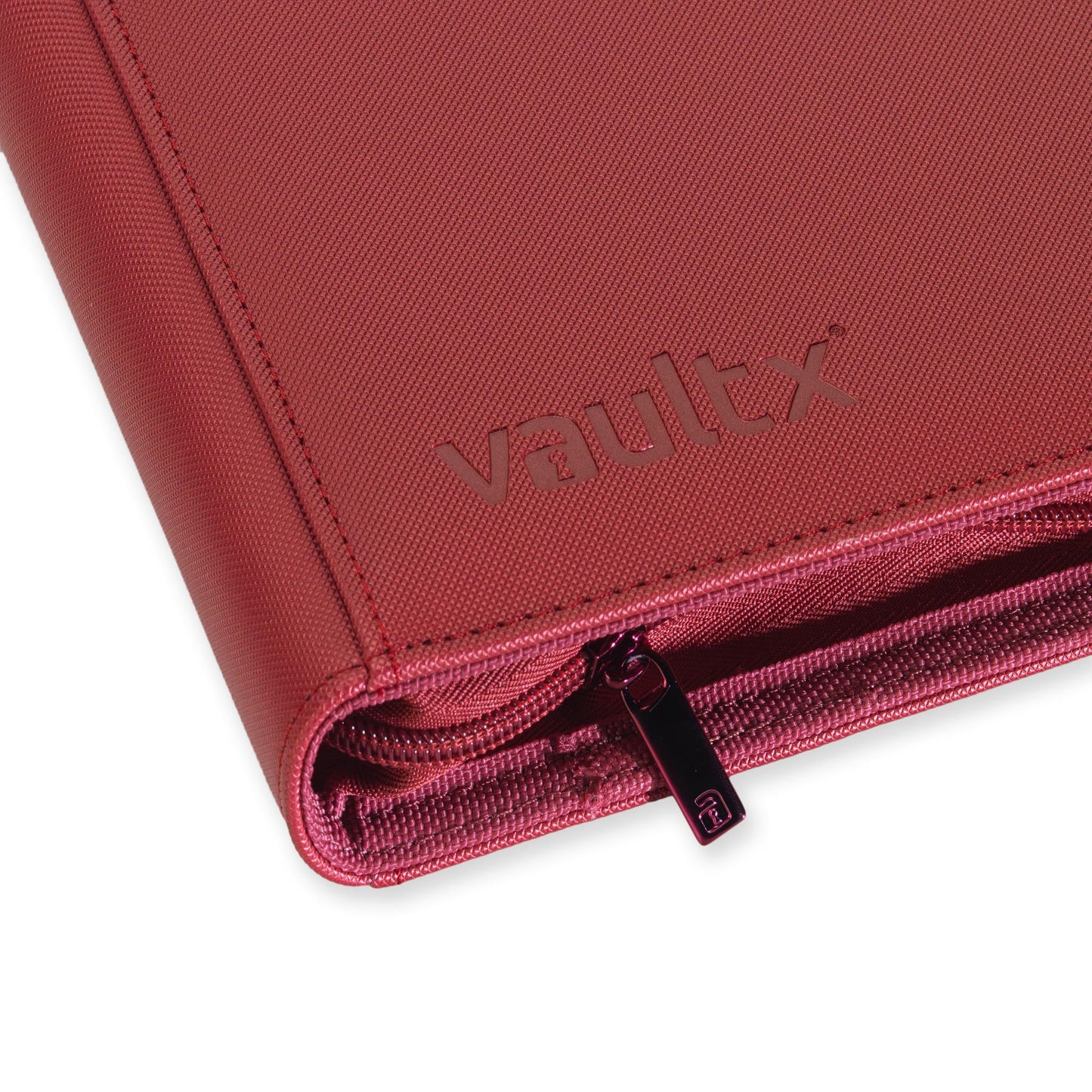 4-Pocket Exo-Tec® Zip Binder Metallic Red