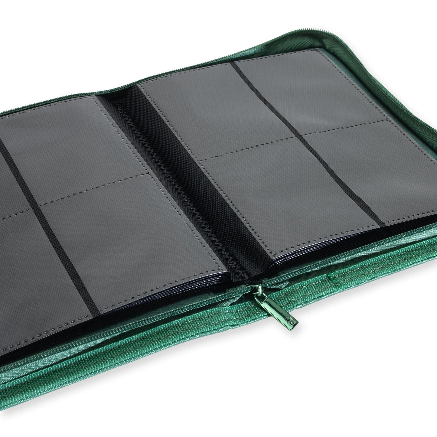 4-Pocket Exo-Tec® Zip Binder Metallic Green