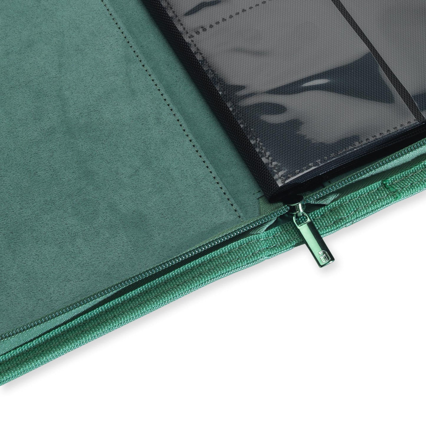 4-Pocket Exo-Tec® Zip Binder Metallic Green