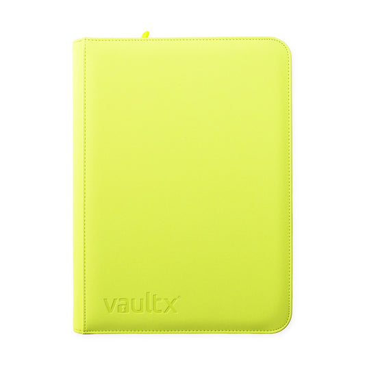 9-Pocket Exo-Tec® Zip Binder Neon Yellow