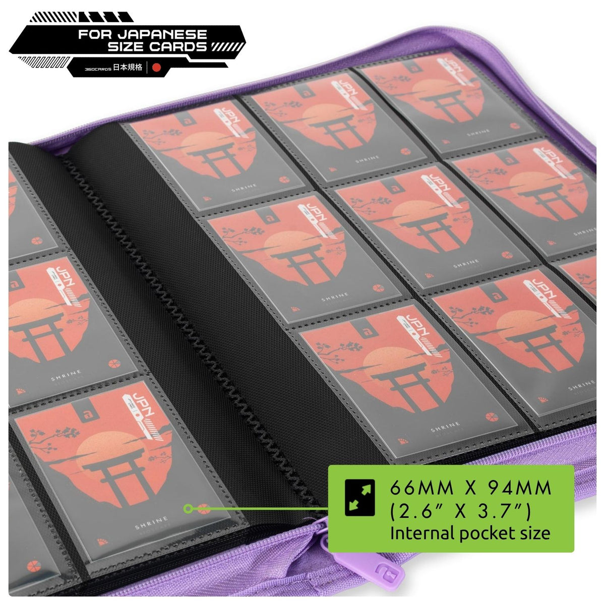 9-Pocket Exo-Tec® Japanese Size Zip Binder