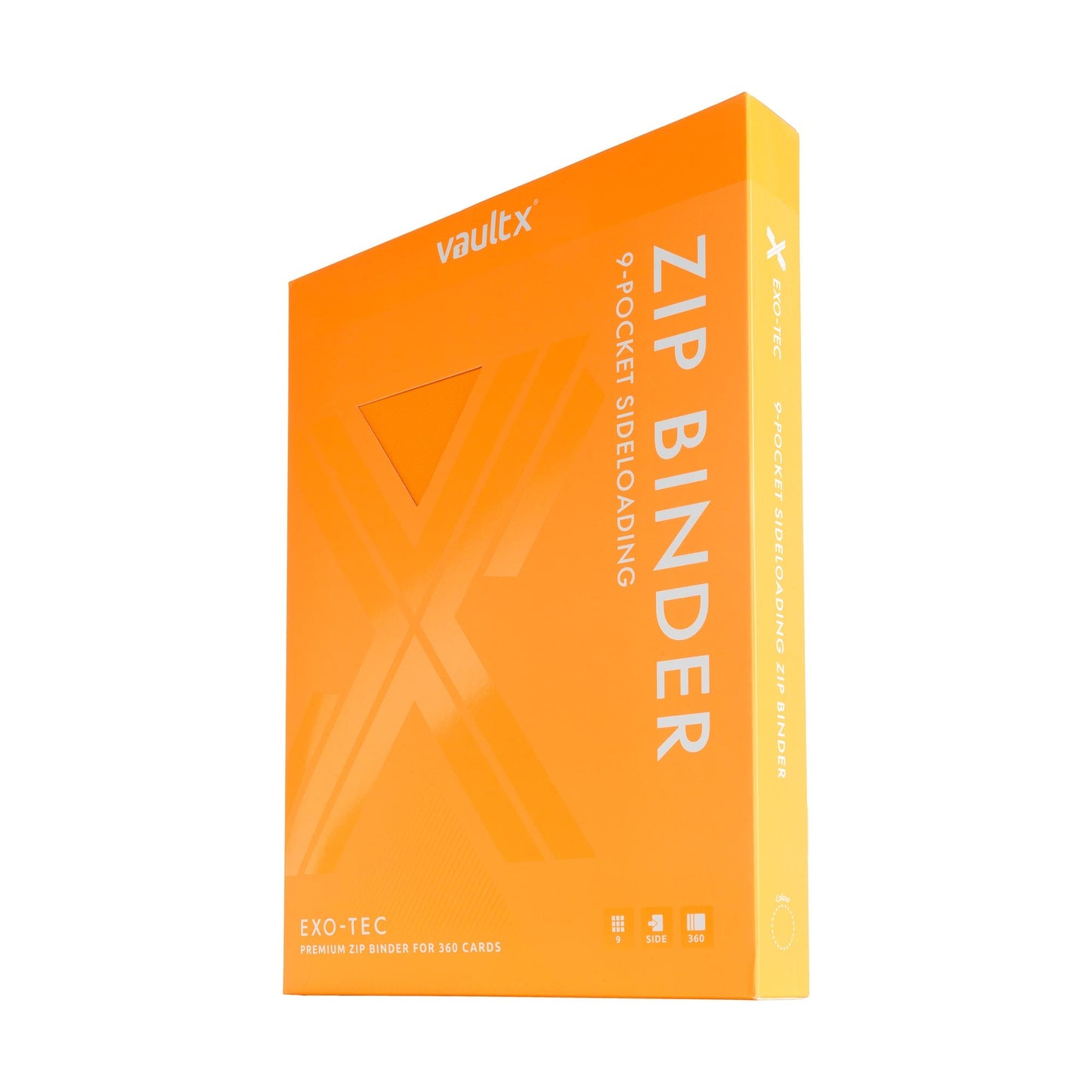 9-Pocket Exo-Tec® Zip Binder Neon Orange