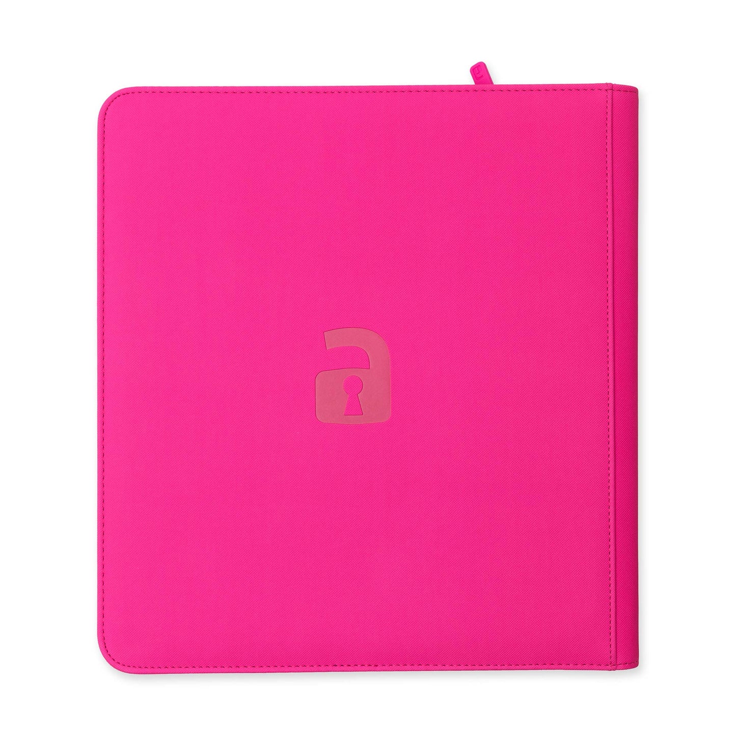 12-Pocket Exo-Tec® Zip Binder Neon Pink