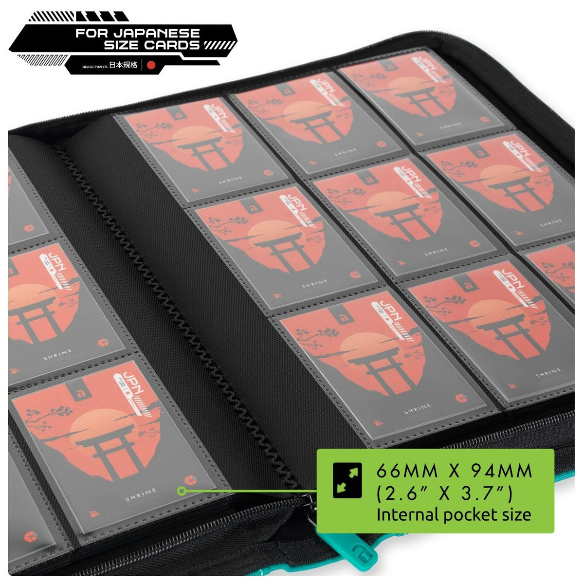 9-Pocket Exo-Tec® Japanese Size Zip Binder