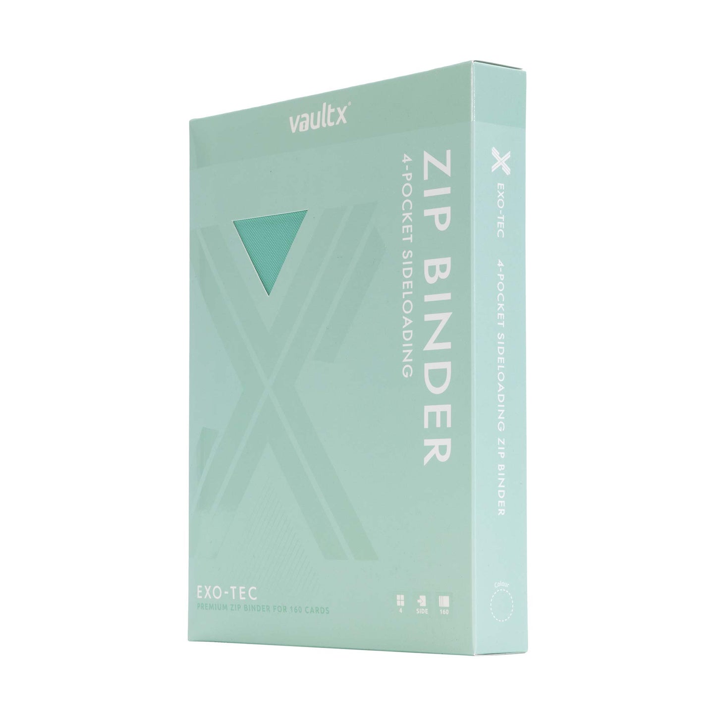 4-Pocket Exo-Tec® Zip Binder Mint Green